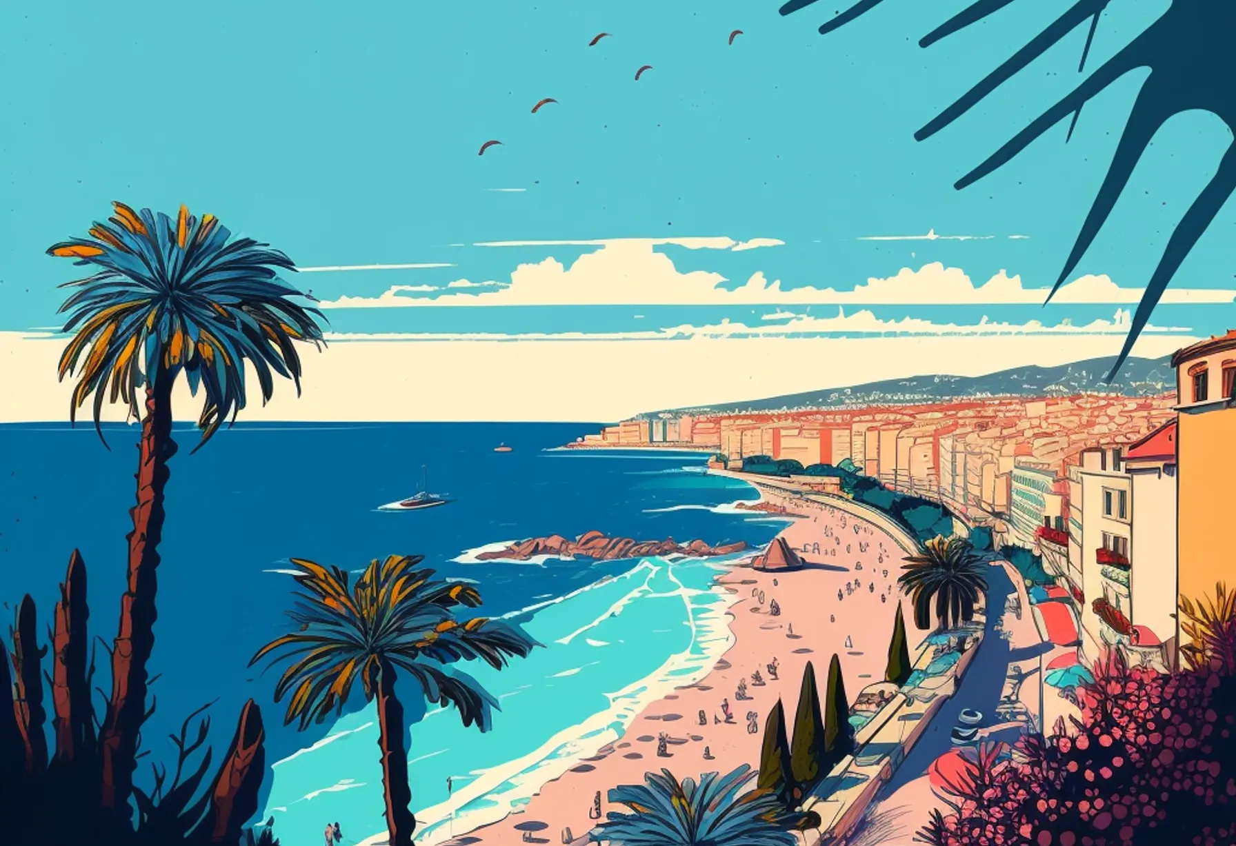 Image La French Riviera, ciel bleu azur et paillettes