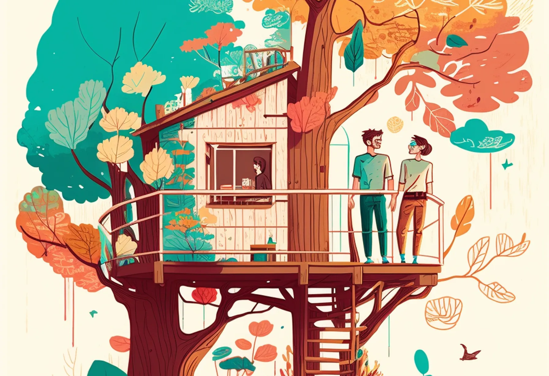 Image Unusual accommodations: Sleeping in a lighthouse, a bubble, a house on the water, or in the trees