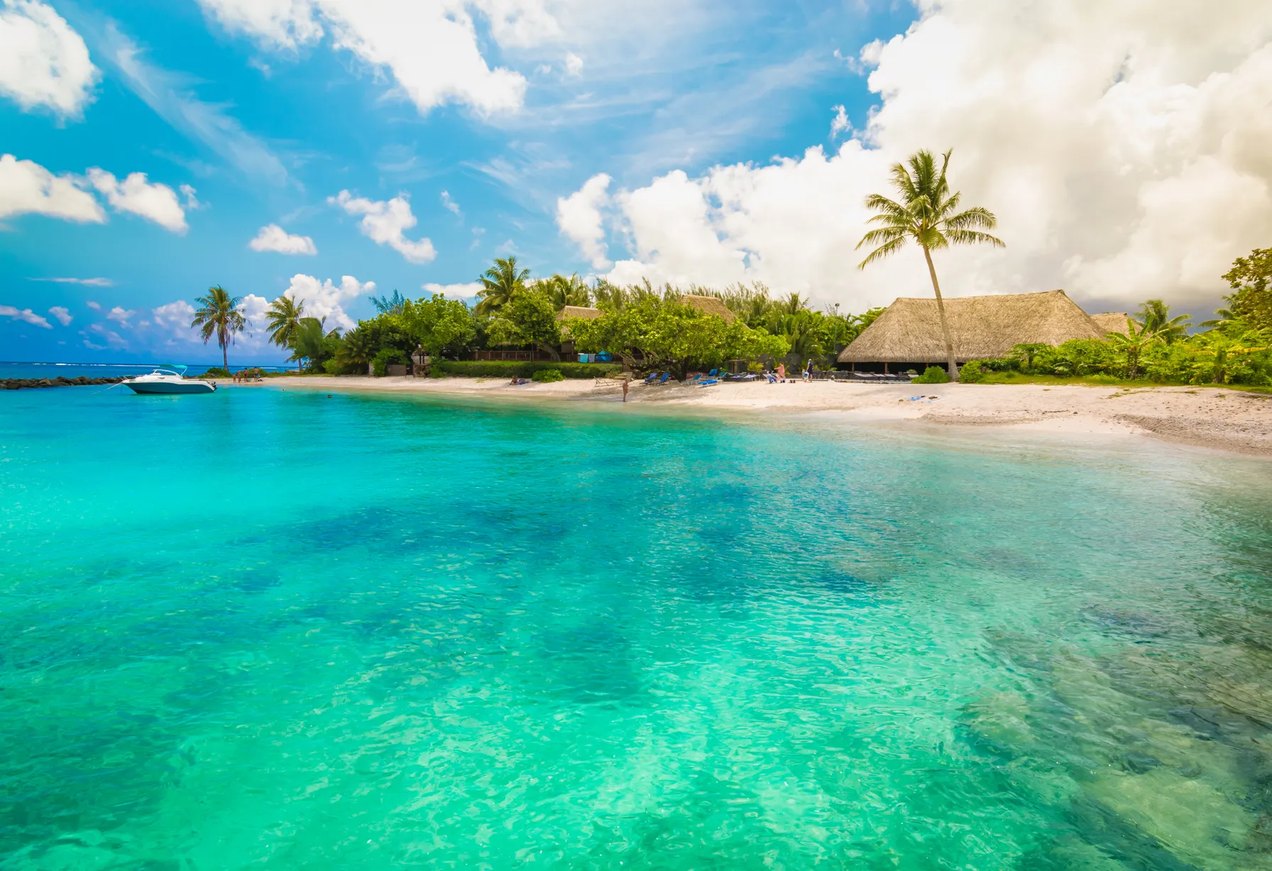 Image Beach at Huahine