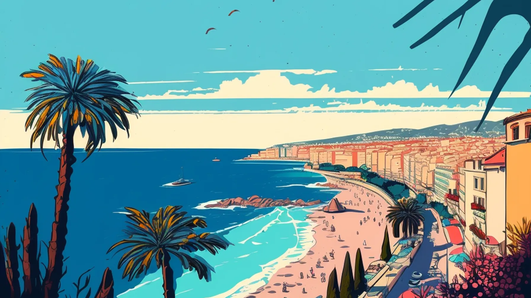 La French Riviera, ciel bleu azur et paillettes article